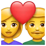💑 Couple With Heart Emoji on WhatsApp