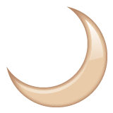 crescent-moon Emoji whatsapp