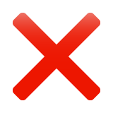 cross-mark Emoji whatsapp