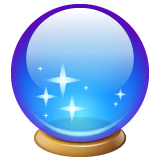 Crystal Ball Emoji on WhatsApp