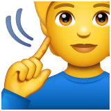 deaf-person Emoji whatsapp