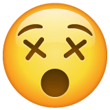 Faccina stordita Emoji WhatsApp