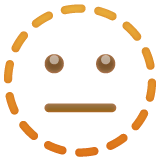 dotted-line-face Emoji whatsapp