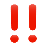 double-exclamation-mark Emoji whatsapp