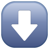 down-arrow Emoji whatsapp