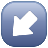 down-left-arrow Emoji whatsapp