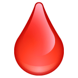 🩸 Drop Of Blood Emoji on WhatsApp