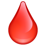 drop-of-blood Emoji whatsapp