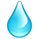 💧 Gota de agua Emoji en WhatsApp