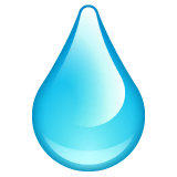 droplet Emoji whatsapp