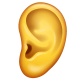 👂 Ear Emoji on WhatsApp