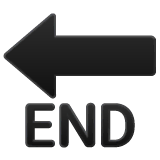 Pfeil „END“ Emoji WhatsApp