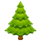 Evergreen Tree Emoji on WhatsApp