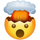 exploding-head Emoji whatsapp