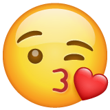 😘 Cara lanzando un beso Emoji en WhatsApp