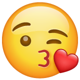 face-blowing-a-kiss Emoji whatsapp