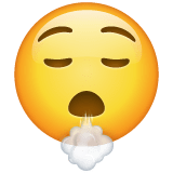 face-exhaling Emoji whatsapp