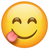 face-savoring-food Emoji whatsapp