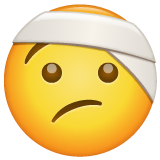 face-with-head-bandage Emoji whatsapp