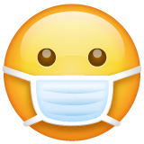 face-with-medical-mask Emoji whatsapp
