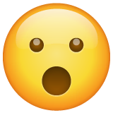 face-with-open-mouth Emoji whatsapp