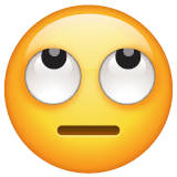 face-with-rolling-eyes Emoji whatsapp