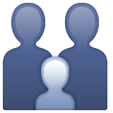 Family: Adult, Adult, Child on WhatsApp