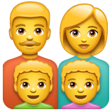 family-man-woman-boy-boy Emoji whatsapp
