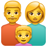 family-man-woman-boy Emoji whatsapp