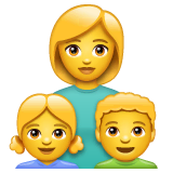 family-woman-girl-boy Emoji whatsapp