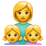 family-woman-girl-girl Emoji whatsapp