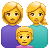 family-woman-woman-boy Emoji whatsapp