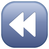 fast-reverse-button Emoji whatsapp