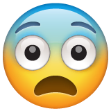 fearful-face Emoji whatsapp