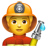🧑‍🚒 Vigile del fuoco Emoji su WhatsApp