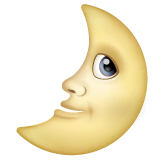 first-quarter-moon-face Emoji whatsapp
