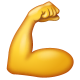 flexed-biceps Emoji whatsapp