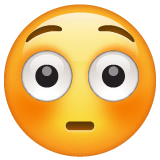 flushed-face Emoji whatsapp