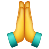 folded-hands Emoji whatsapp