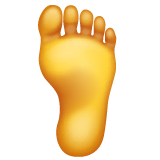 foot Emoji whatsapp