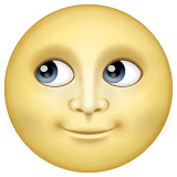 full-moon-face Emoji whatsapp