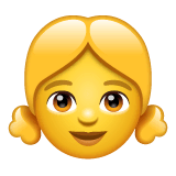 👧 Mädchen Emoji auf WhatsApp