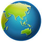 globe-showing-asia-australia Emoji whatsapp