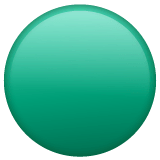 Círculo verde Emoji WhatsApp