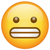 grimacing-face Emoji whatsapp