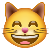 grinning-cat-with-smiling-eyes Emoji whatsapp