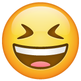 grinning-squinting-face Emoji whatsapp
