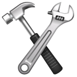 Hammer And Wrench Emoji on WhatsApp