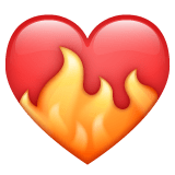❤️‍🔥 Heart on fire Emoji on WhatsApp