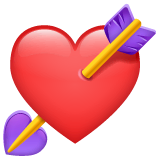 Coração flechado Emoji WhatsApp